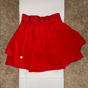 Lululemon Athletica Vibrant Red Skirt